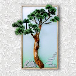 Glezna ar bonsai priedi